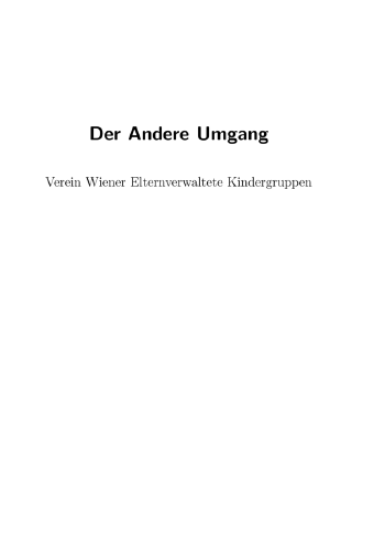 Der Andere Umgang